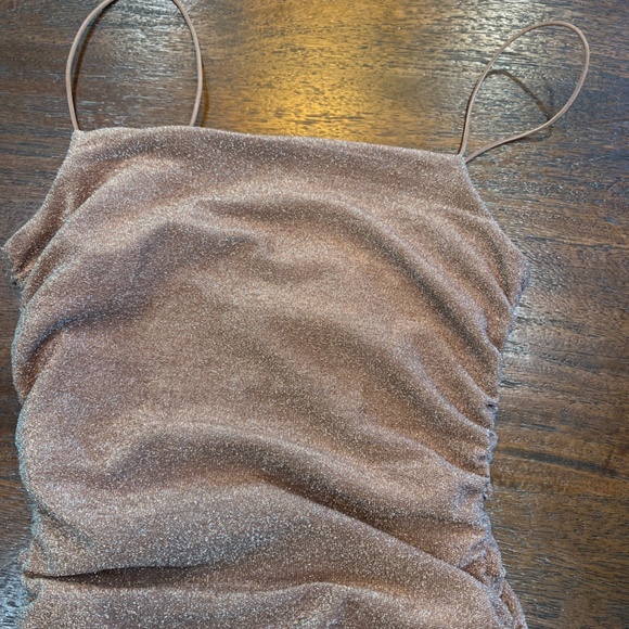 ✨ Hoco Dress!!!! - XS - Sparkly Beige ✨ - Picture 4 of 10